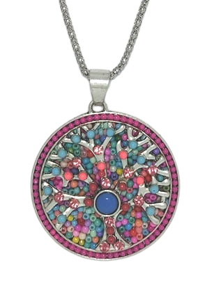 Colgante fantasia rodio